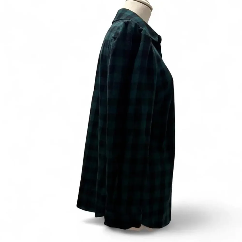 Tuckernuck Green Plaid Button-Up Shirt (sz Medium) 422
